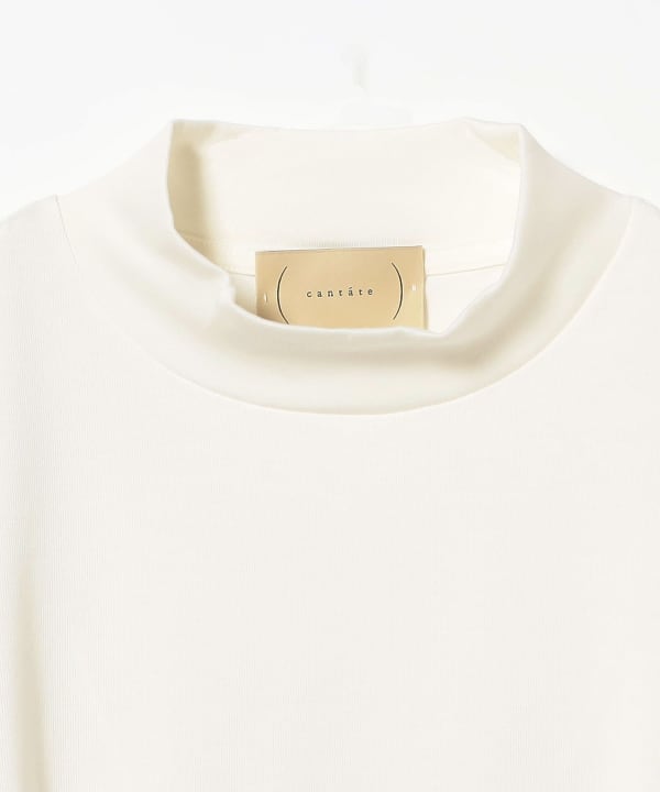 cantate / コットン モックネック BEAMS F（ビームスF）cantate / コットン モックネック ロングスリーブ