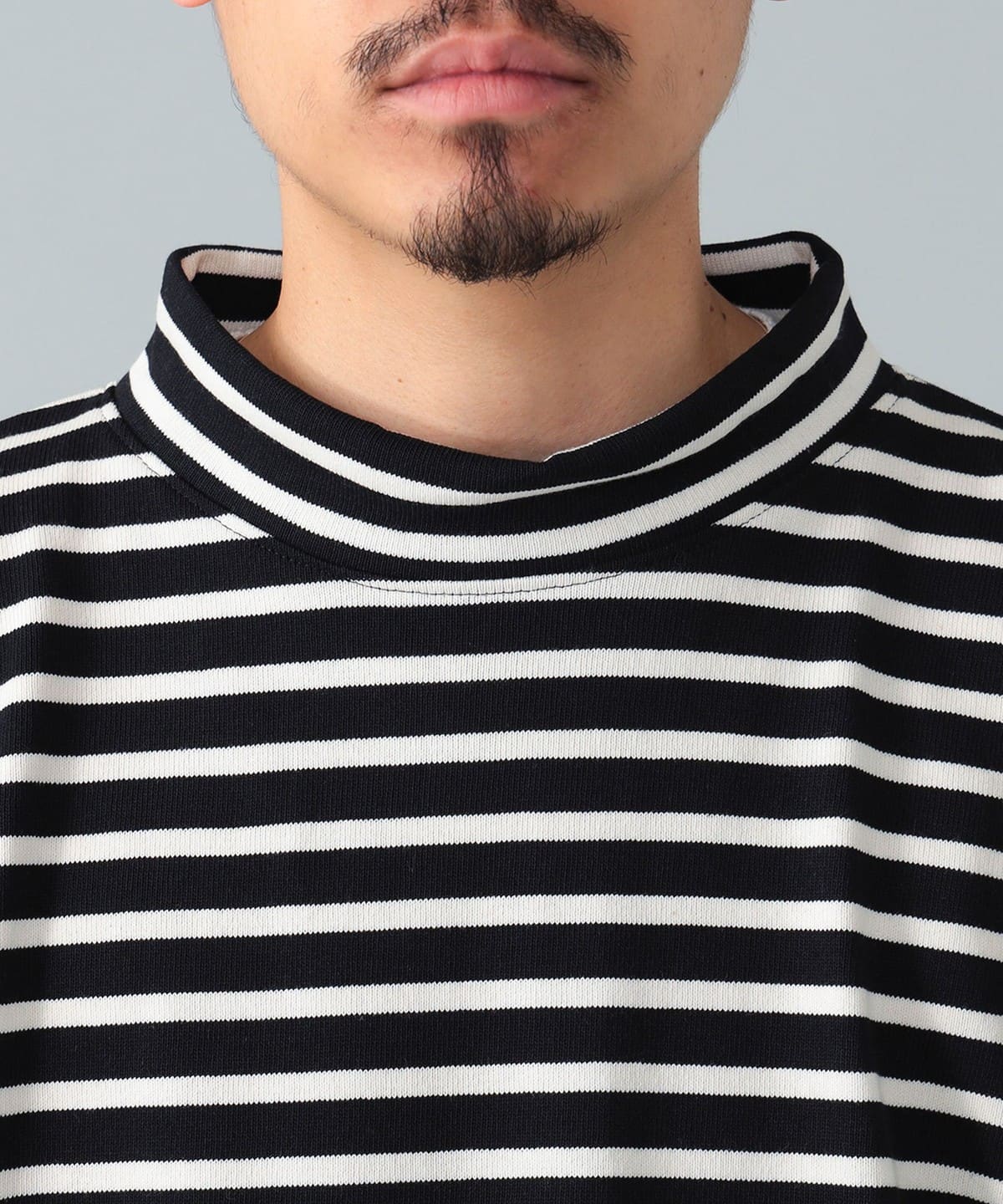 BEAMS F（ビームスF）SAINT JAMES / ボーダー モックネック ロング