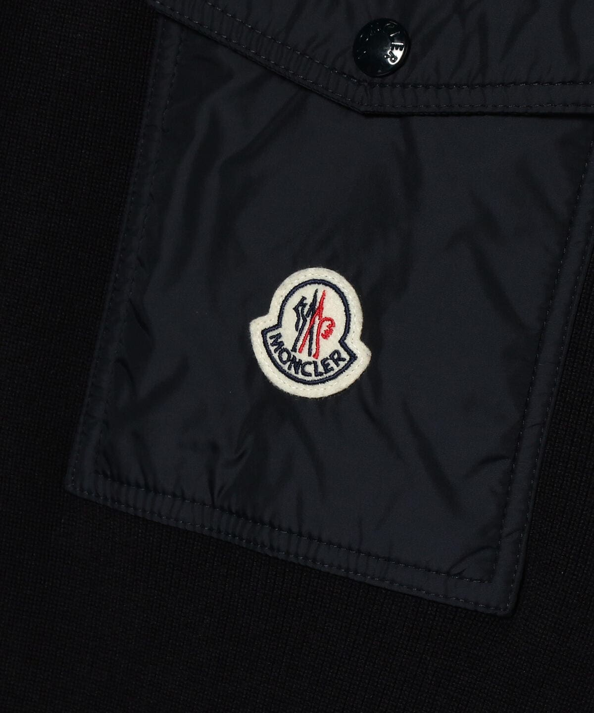 BEAMS F（ビームスF）MONCLER / コットン ロゴ ポケット クルーネック ...