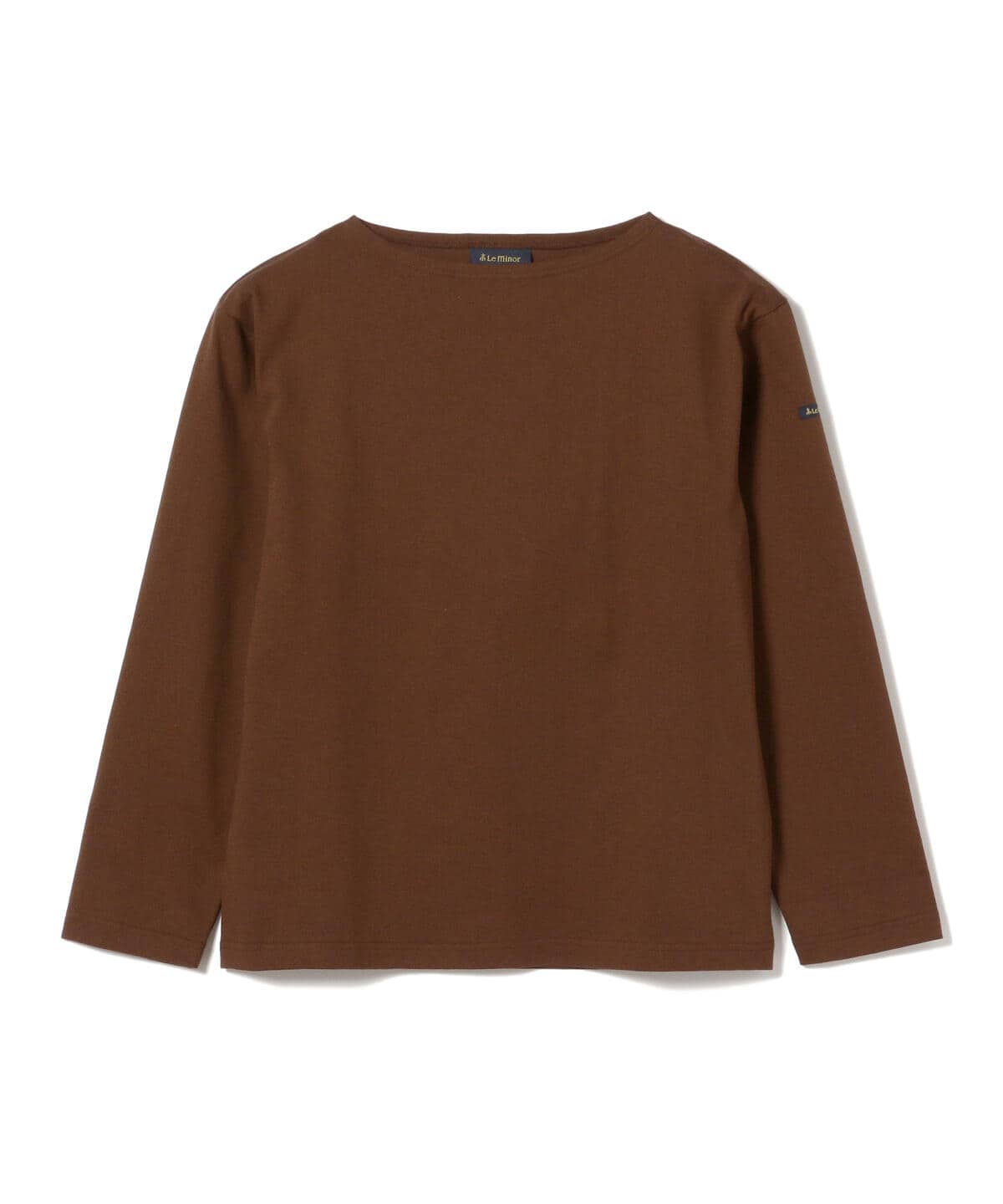 【別注】Le minor ルミノア / 20ゲージ コットン ボートネック カットソー Tシャツ・カットソー MEN VINTAGE MARRON FONCE 1 【別注】Le minor ルミノア / 20ゲージ コットン ボートネック カットソー Tシャツ・カットソー MEN VINTAGE MARRON FONCE 1