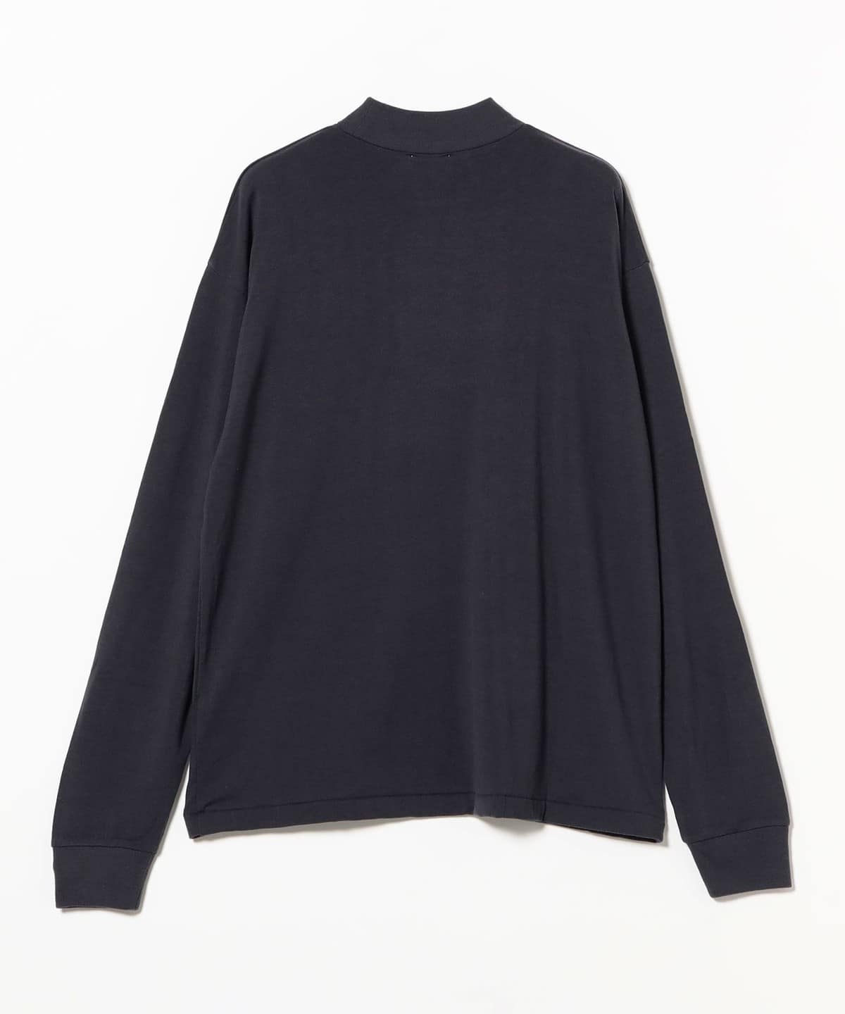 6342【美品】ブリーフィング　モックネックシャツ　ウール　長袖 ネイビー 6342【美品】ブリーフィング モックネックシャツ ウール 長袖 ネイビー