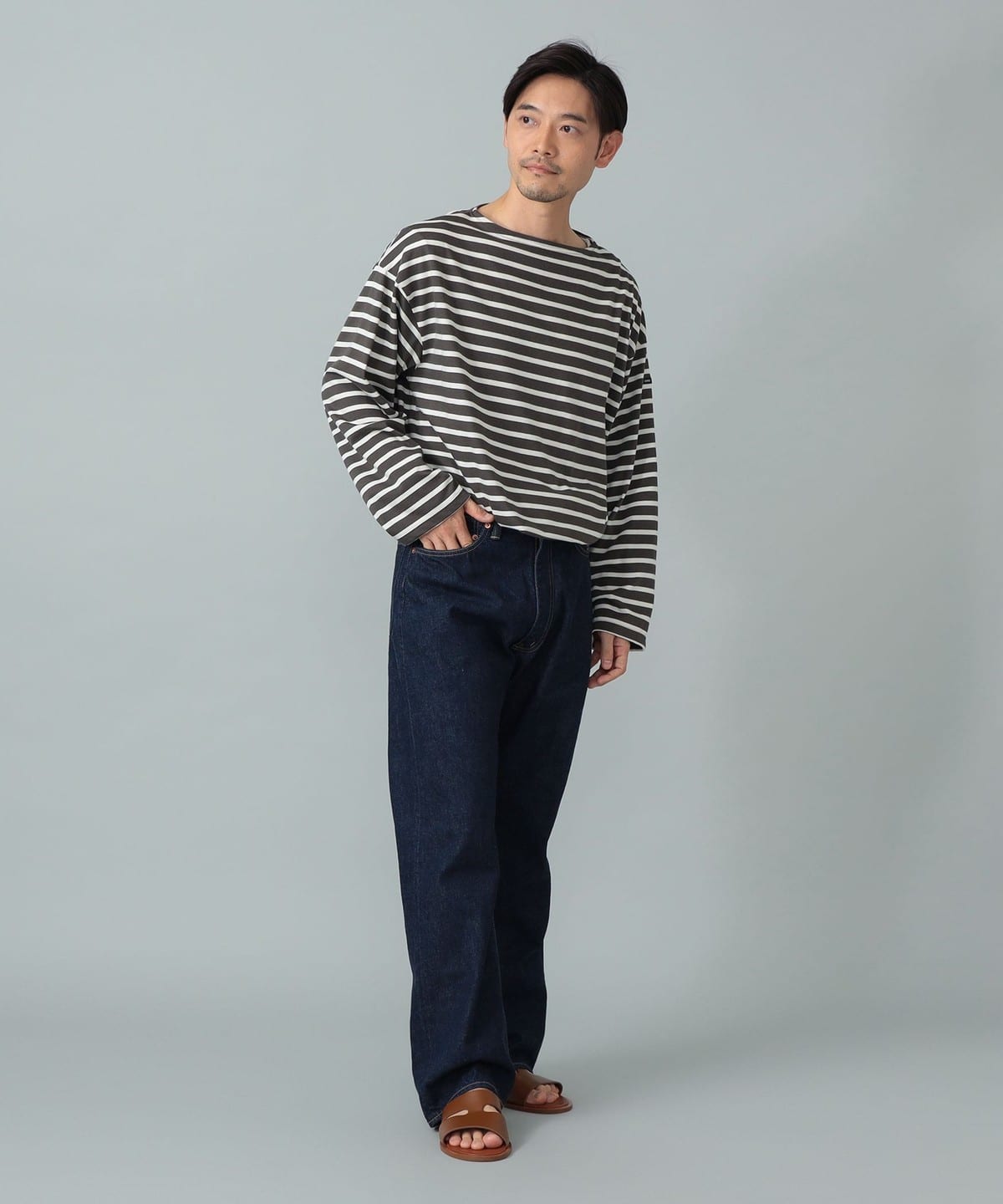 BEAMS F（ビームスF）SAINT JAMES / MORLAIX LOOSE ボーダー ボート