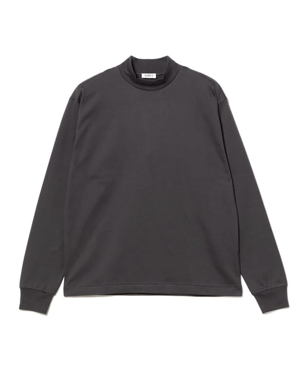 ファーストグレードスーピマコットン ロングスリーブ モックネック コンフォートフィット Tシャツ