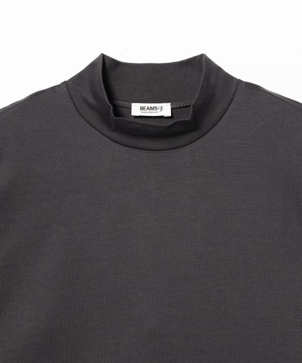 ファーストグレードスーピマコットン ロングスリーブ モックネック コンフォートフィット Tシャツ