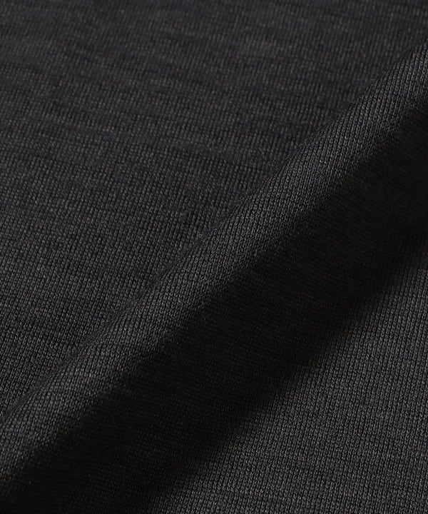 ウール ロングスリーブ モックネック Tシャツ