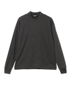 ウール ロングスリーブ モックネック Tシャツ