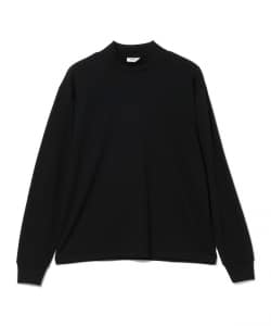 ウール ロングスリーブ モックネック Tシャツ