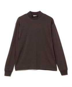 ウール ロングスリーブ モックネック Tシャツ