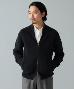 DRUMOHR / 5ゲージ ジップアップ カーディガン