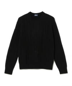 DRUMOHR / カシミヤ 5ゲージ ケーブル クルーネックニット