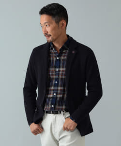 LARDINI × BEAMS F / 別注 ウール ニットジャケット