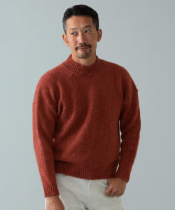 Macalastair × BEAMS F / 別注 ウールシルク モックネックニット