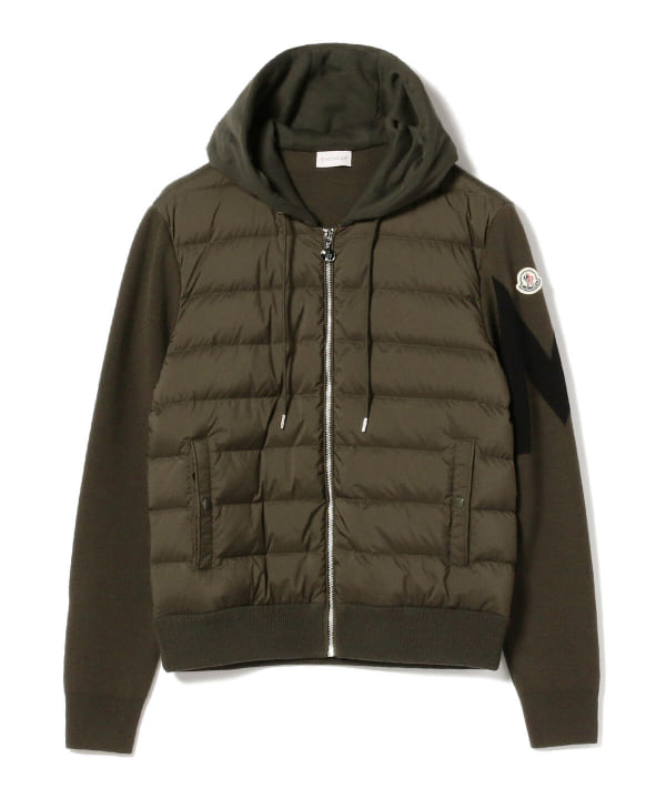 BEAMS F（ビームスF）MONCLER / ニット × ダウンパーカ（ブルゾン