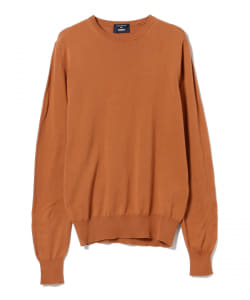 MORGANO × BEAMS F / 別注 コットン ハイゲージ クルーネック ニット