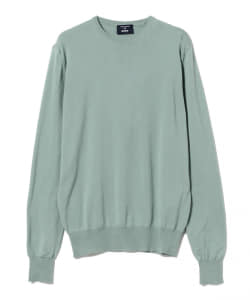MORGANO × BEAMS F / 別注 コットン ハイゲージ クルーネック ニット