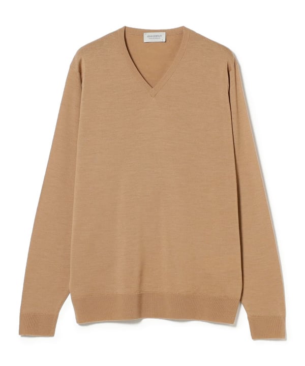 BEAMS F JOHN SMEDLEY / PACKHAM 30 gauge V-neck knit (tops knit