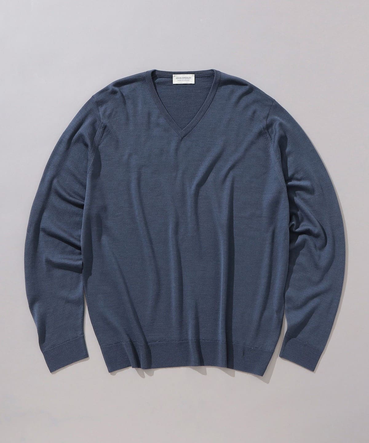 BEAMS F JOHN SMEDLEY / PACKHAM 30 gauge V-neck knit (tops 