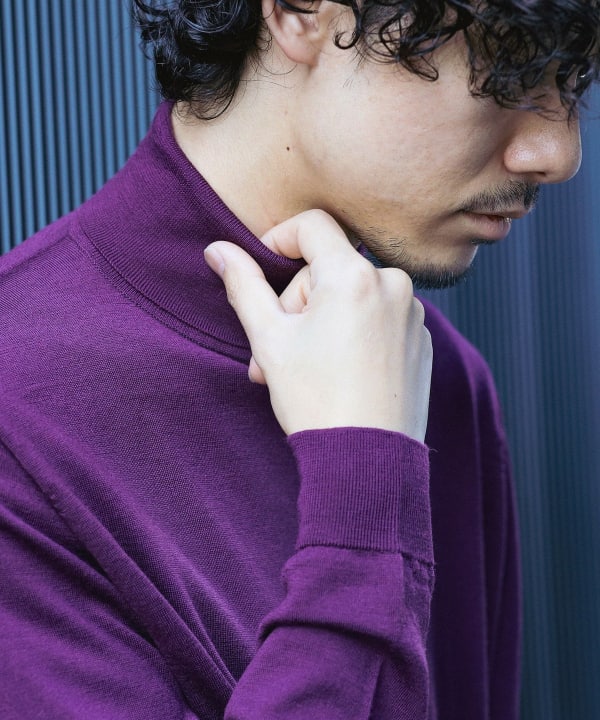 BEAMS F JOHN SMEDLEY / LEVIN 30 gauge turtleneck knit (tops knit