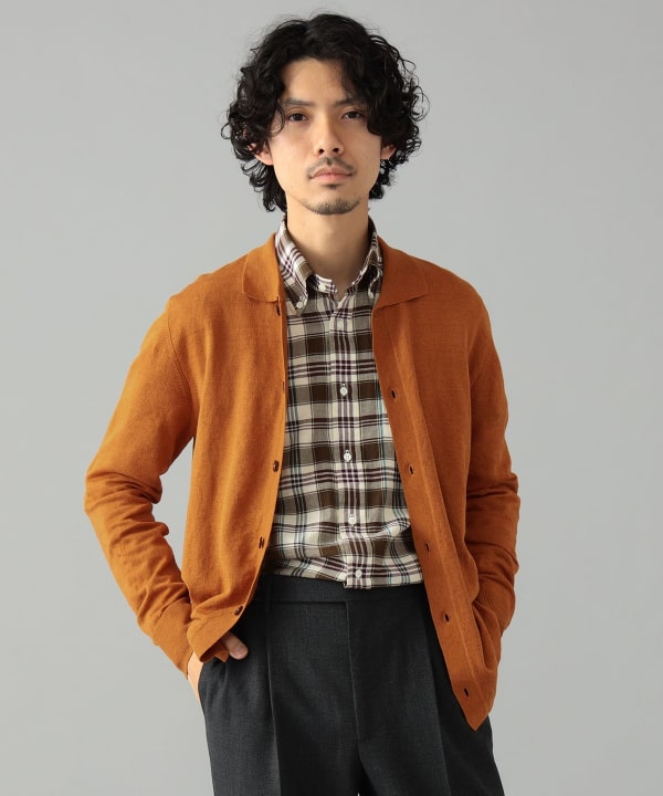 BEAMS F（ビームスF）MORGANO × BEAMS F / 別注 リネンコットン シャツ 