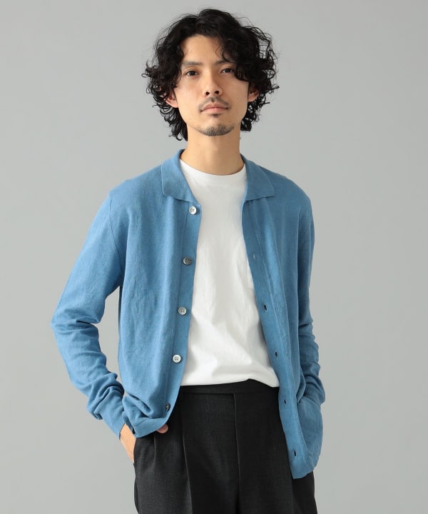 BEAMS F（ビームスF）MORGANO × BEAMS F / 別注 リネンコットン シャツ ...