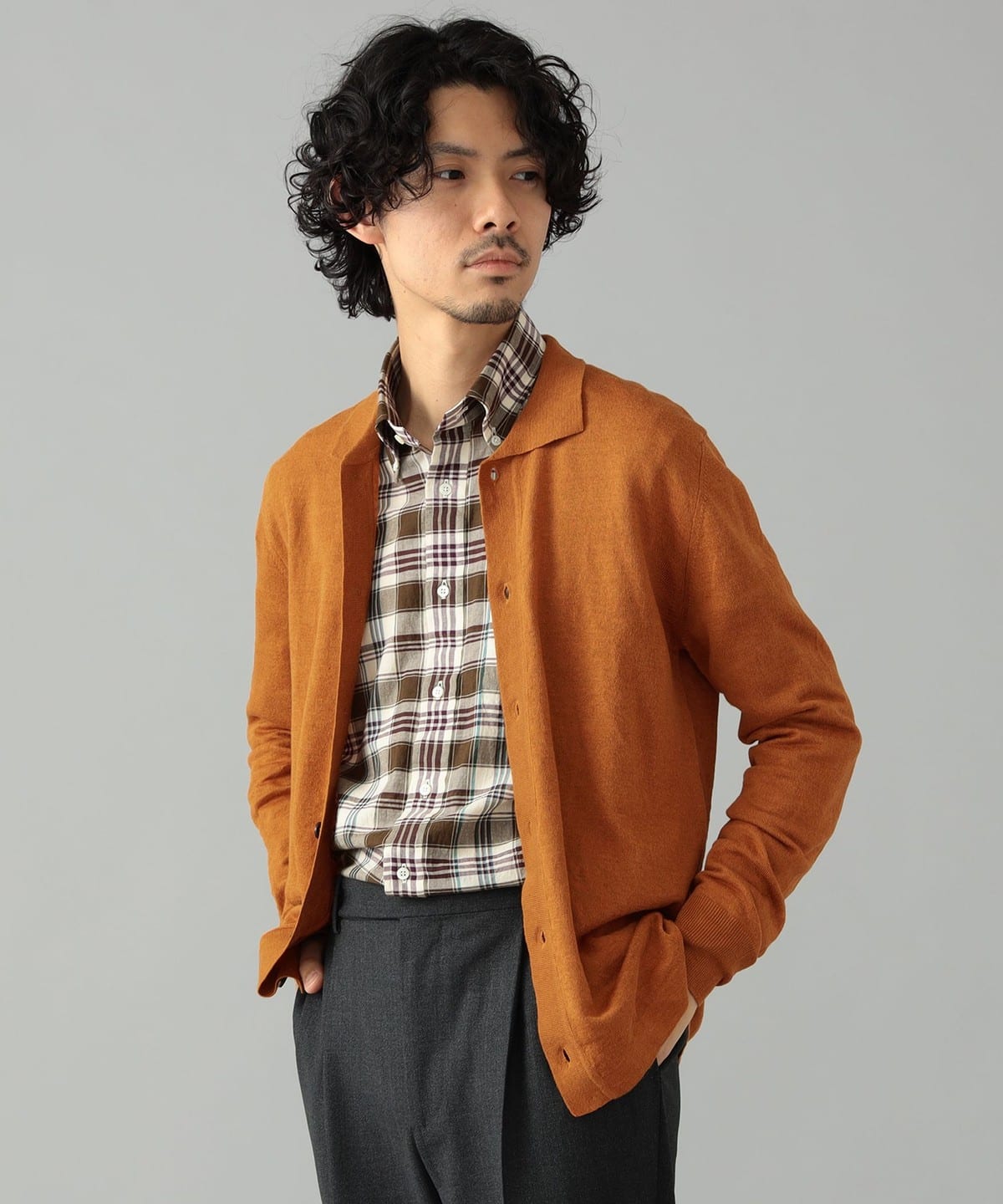 BEAMS F（ビームスF）MORGANO × BEAMS F / 別注 リネンコットン シャツ