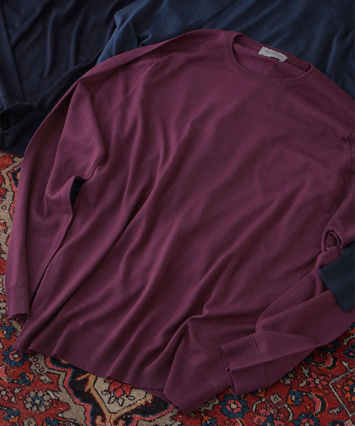 JOHN SMEDLEY ジョン スメドレー / SCANLAN 30ゲージ クルーネックニット トップス MEN FIG S JOHN SMEDLEY ジョン スメドレー / SCANLAN 30ゲージ クルーネックニット トップス MEN FIG S