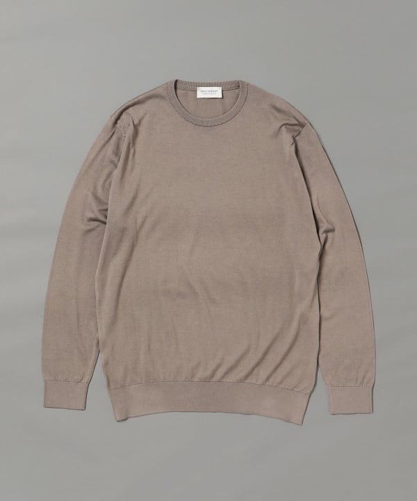 BEAMS F（ビームスF）JOHN SMEDLEY / DAVID 30ゲージ コットン クルー