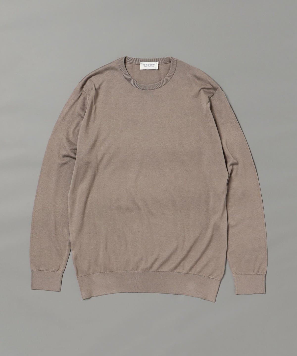 JOHN SMEDLEY ジョン スメドレー / DAVID 30ゲージ コットン クルーネックニット トップス MEN BEIGE MUSK M JOHN SMEDLEY ジョン スメドレー / DAVID 30ゲージ コットン クルーネックニット トップス MEN BEIGE MUSK M