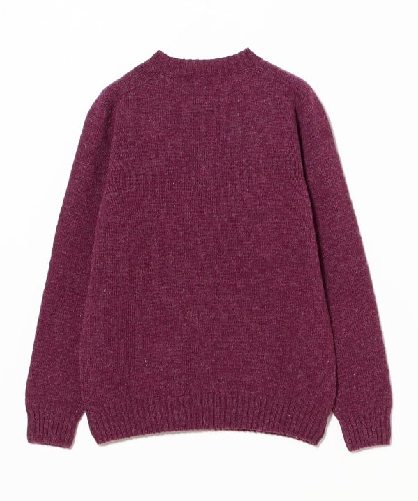BEAMS F（ビームスF）メランジ シェットランド クルーネックニット