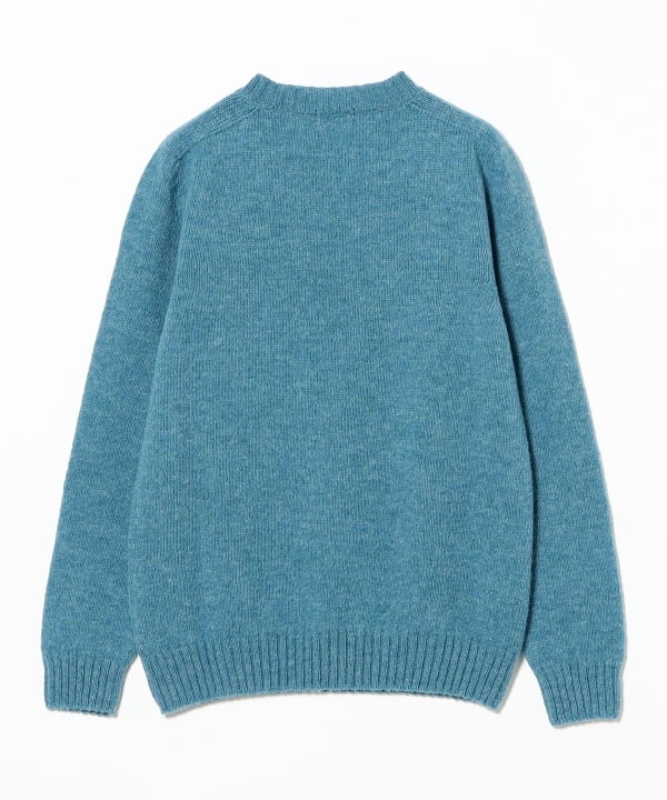 BEAMS F（ビームスF）メランジ シェットランド クルーネックニット