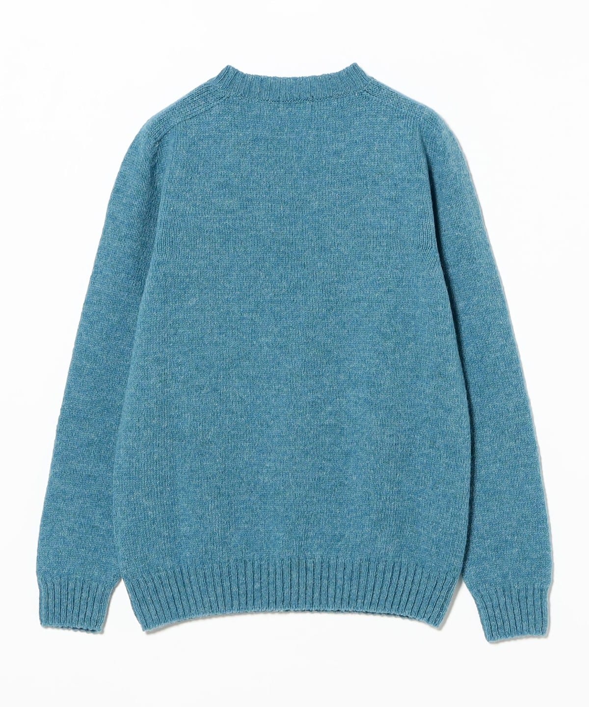 BEAMS F（ビームスF）メランジ シェットランド クルーネックニット