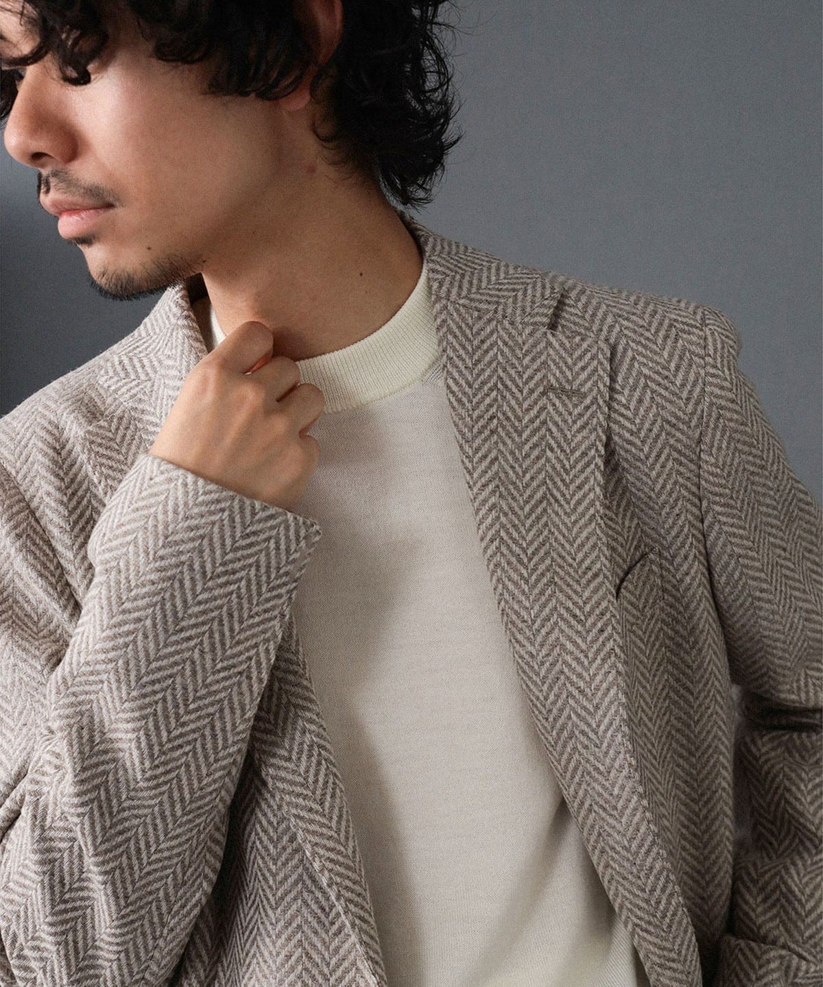 【別注】LORENZONI / 14G ウール ハイネック ニット トップス MEN OFF WHT/300 50 【別注】LORENZONI / 14G ウール ハイネック ニット トップス MEN OFF WHT/300 50