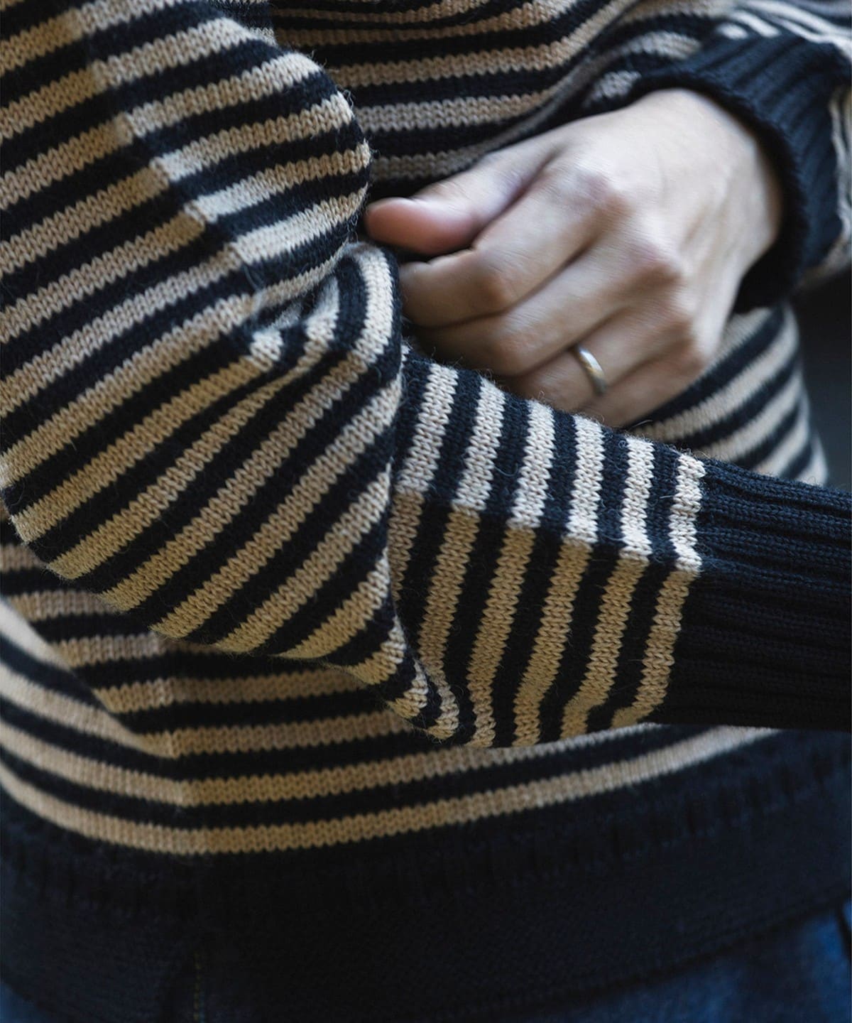 GUERNSEY WOOLENS ボーダーニット　24AW BEAMS F 別注 BEAMS F（ビームスF）【別注】GUERNSEY WOOLENS / ボーダー