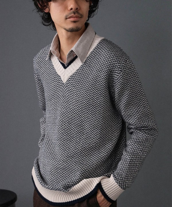 BEAMS F(ビームスF)【別注】MORGANO / ウール ヘリンボーン BEAMS F(ビームスF)【別注】MORGANO / ウール ヘリンボーン