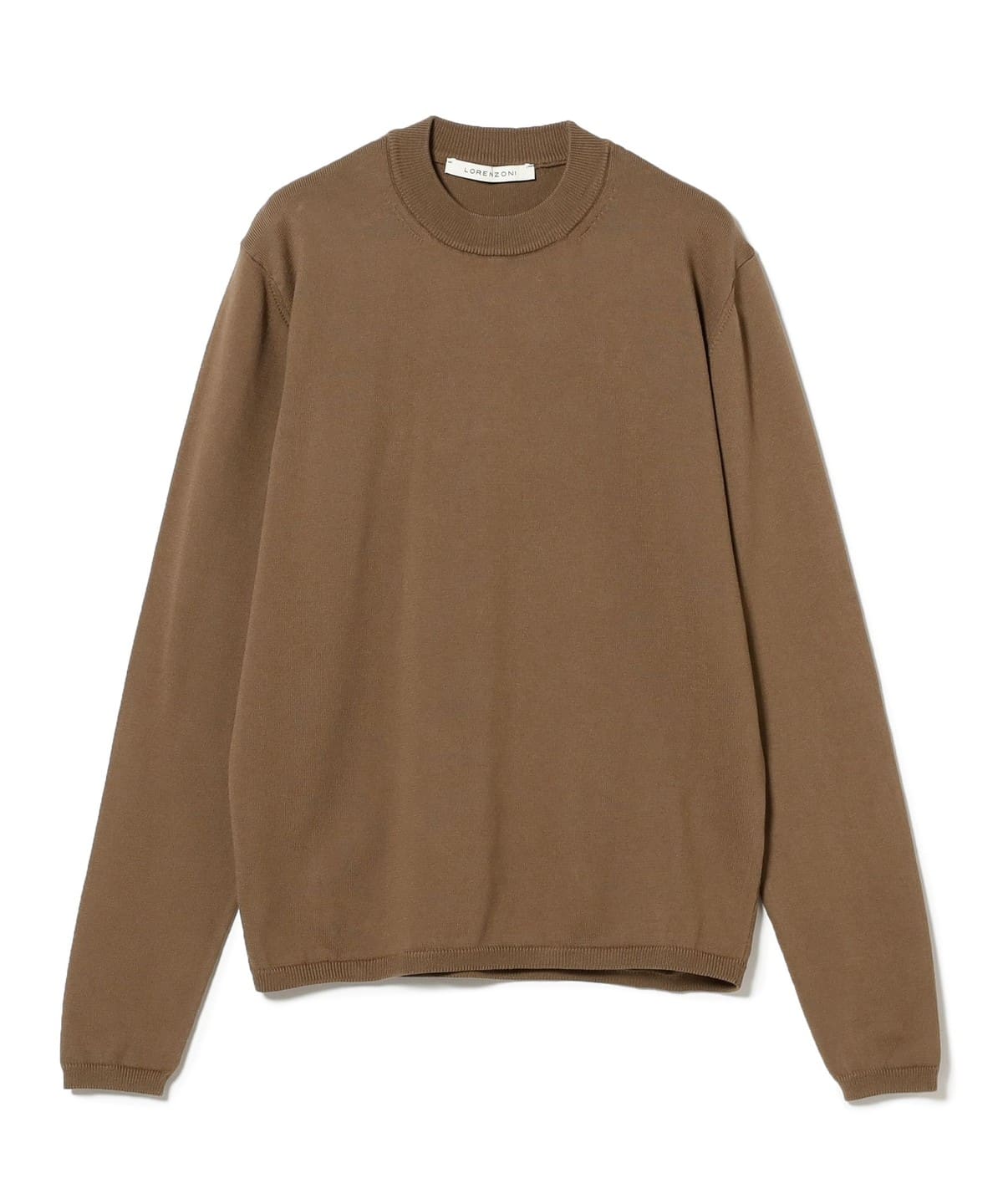 【別注】LORENZONI / 12G コットン ハイネック ニット トップス MEN M. BROWN/361 48 【別注】LORENZONI / 12G コットン ハイネック ニット トップス MEN M. BROWN/361 48