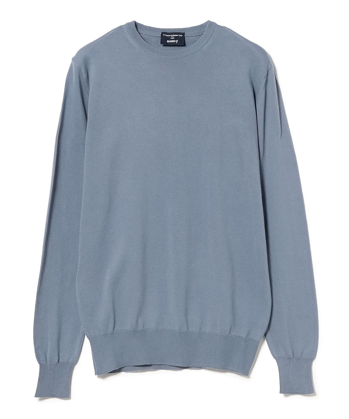 【別注】MORGANO × BEAMS F モルガーノ ウール ニット シャツ BEAMS F（ビームスF）【別注】MORGANO / 12ゲージ クルーネックニット