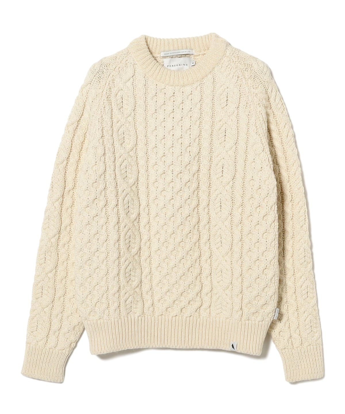 BEAMS F（ビームスF）PEREGRINE / アランケーブル クルーネックニット