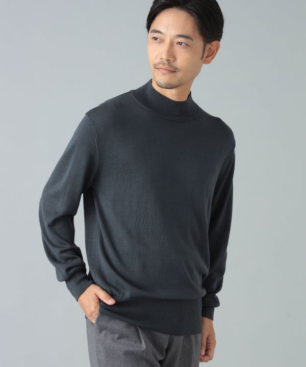 BEAMS F（ビームスF）RENCONTRANT / シルク モックネック ニット