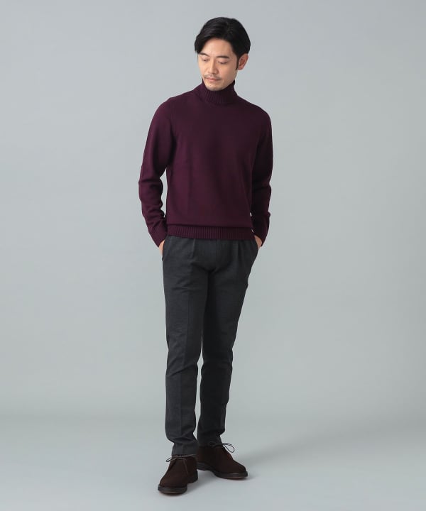 BEAMS F（ビームスF）DRUMOHR / 8ゲージ タートルネックニット