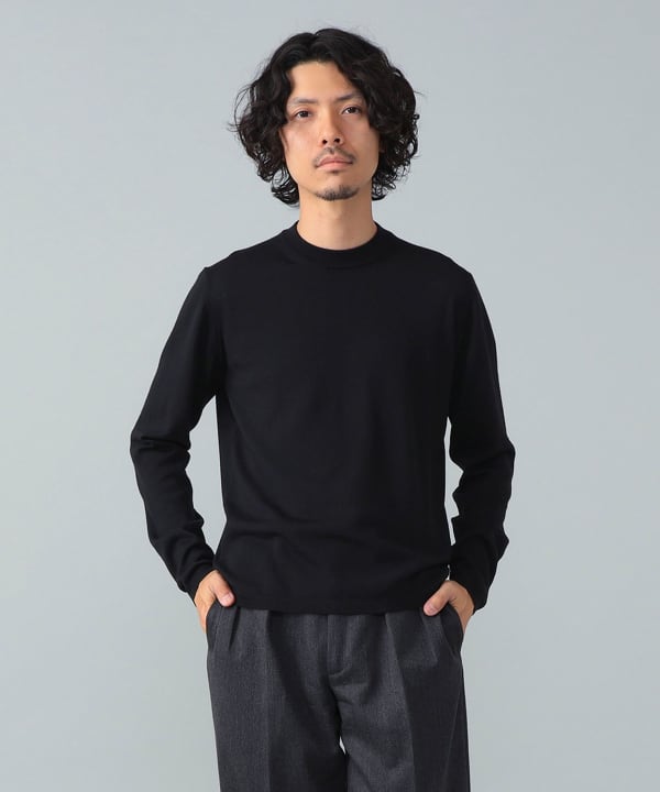 BEAMS F イタリア製 コットンニット ネイビー サイズ50 メンズ BEAMS F イタリア製 コットンニット ネイビー サイズ50 メンズ