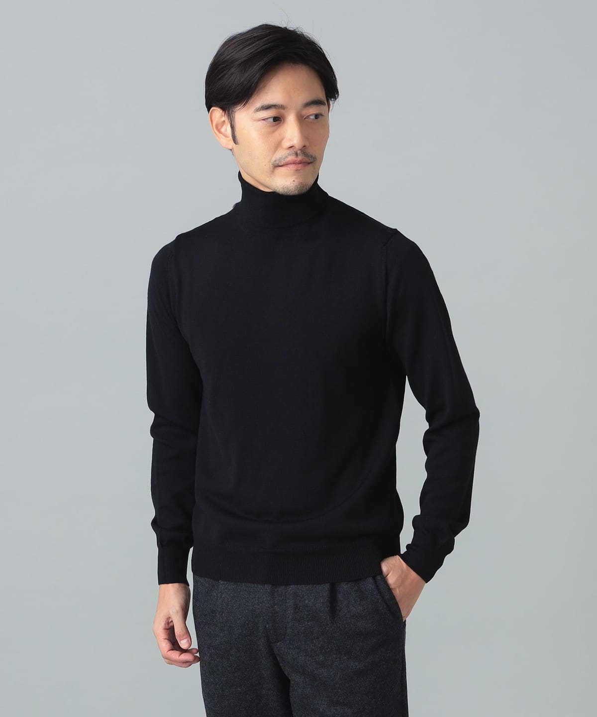 BEAMS F ビームスエフ タートルネック モルガーノ製 イタリア製 21150186872_C_5.jpg