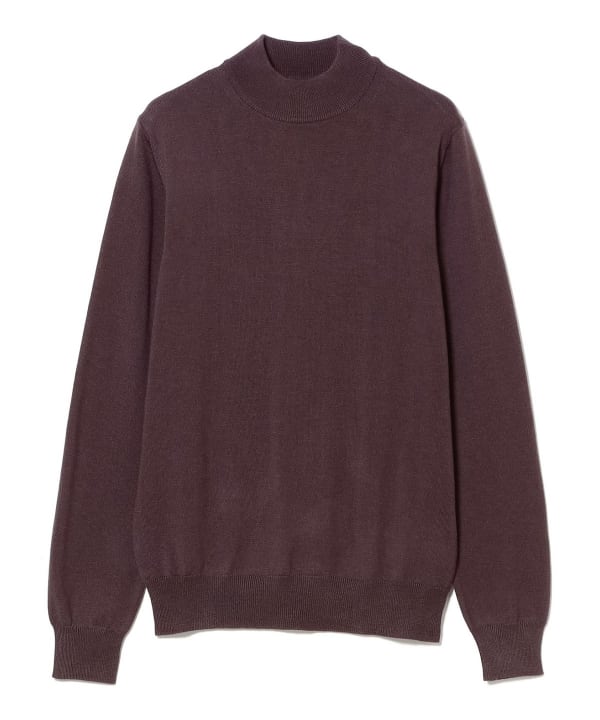 BEAMS F（ビームスF）【別注】MORGANO / 21ゲージ モックネック ニット
