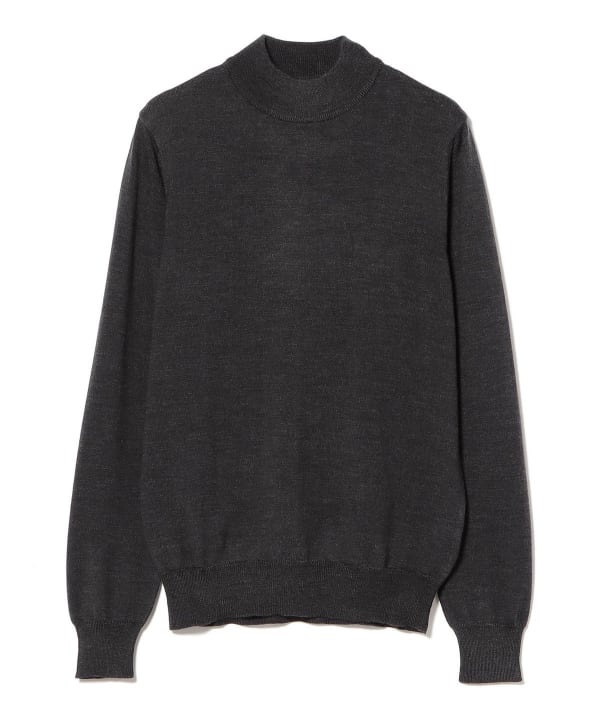 BEAMS F（ビームスF）【別注】MORGANO / 21ゲージ モックネック ニット
