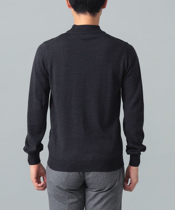 BEAMS F（ビームスF）【別注】MORGANO / 21ゲージ モックネック ニット