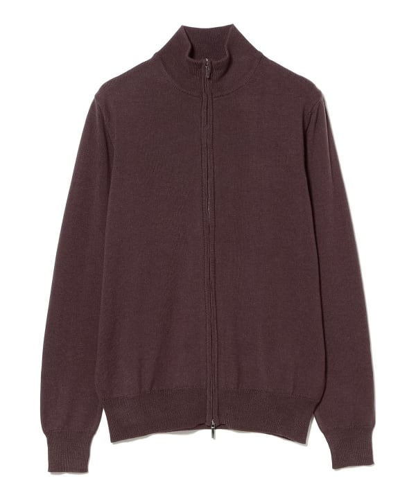 BEAMS F（ビームスF）MORGANO / 21ゲージ ジップアップ ニット