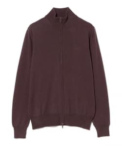 MORGANO / 21ゲージ ジップアップ ニット