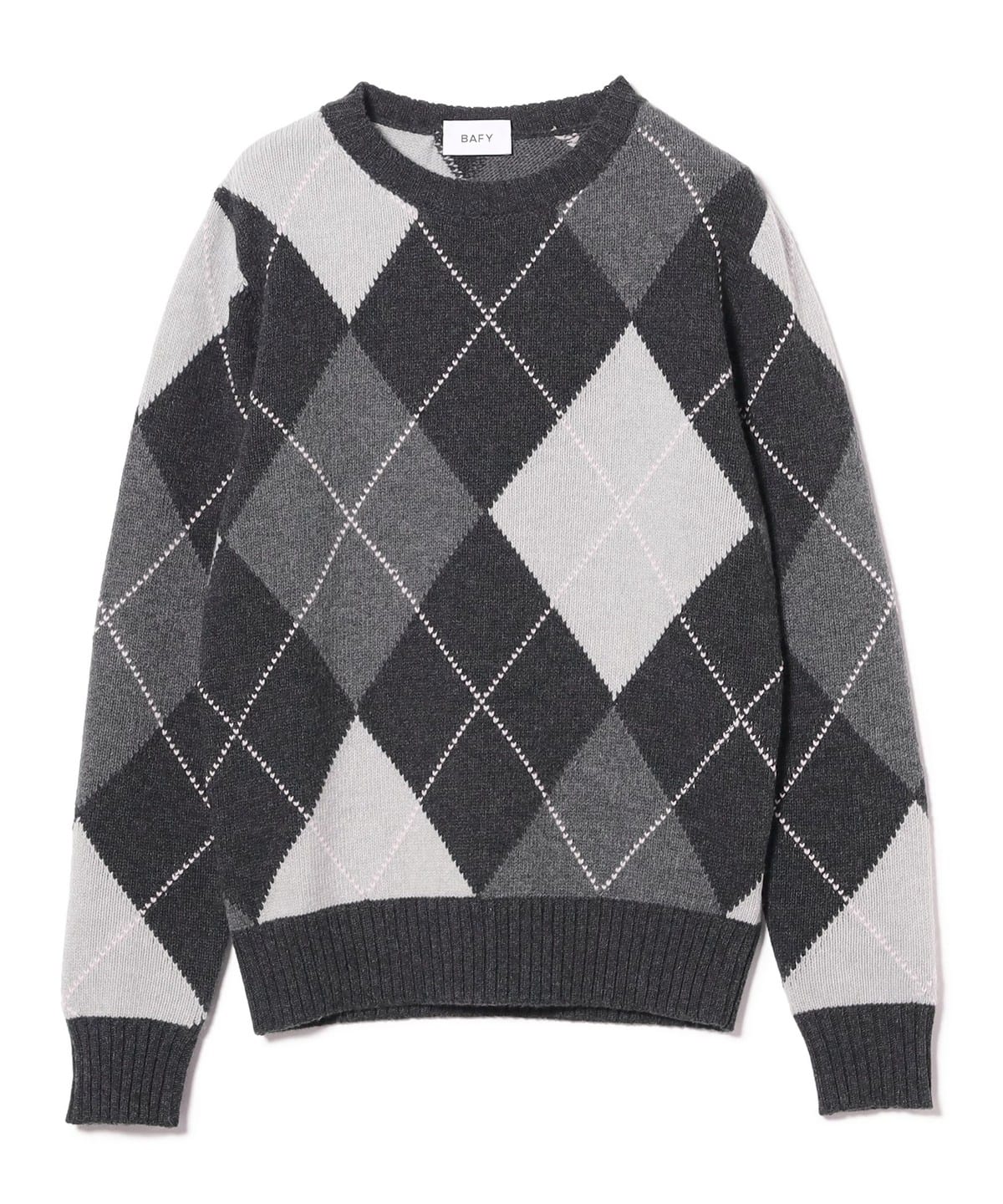 BEAMS F（ビームスF）【別注】BAFY / ウール アーガイル ニット