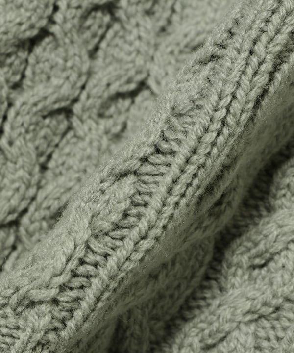 BEAMS F（ビームスF）DRUMOHR / 5ゲージ アラン編み ハイネック