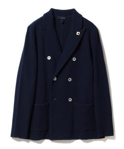 ▲LARDINI / ヘリンボーン ジャカード ダブルニットジャケット