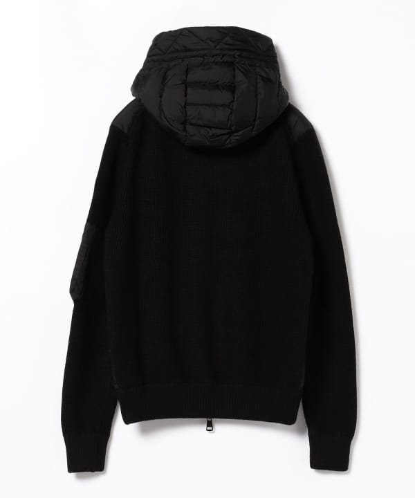 BEAMS F（ビームスF）MONCLER / MAGLIONE ニット×ナイロン ダウン 